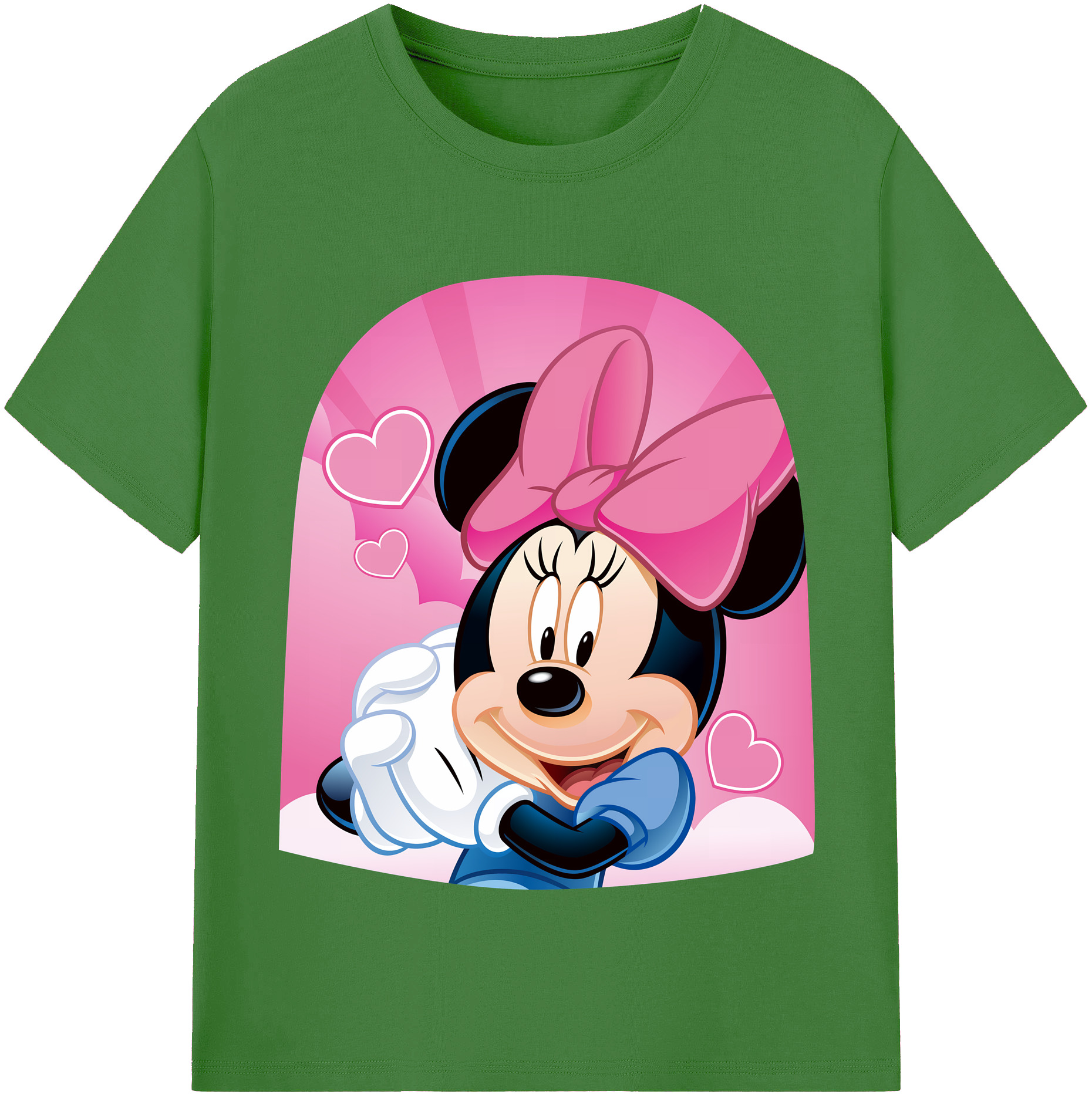 （画像用） ミッキーマウス Mickey Mouse レディースカジュアルプリントTシャツ（綿100％）